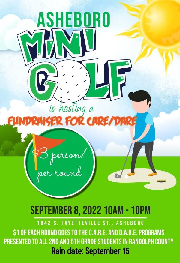 Mini Golf Tournament CARE DARE