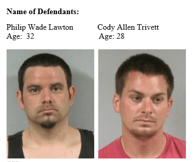 Lawton, Philip Wade and Trivett, Cody Allen