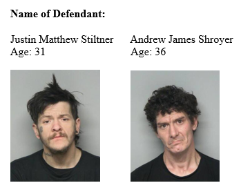 Stiltner, Justin Matthew   Shroyer, Andrew James